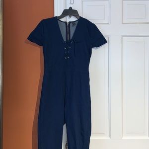 Demin Jumpsuit - Tight fitting, Super Cute.